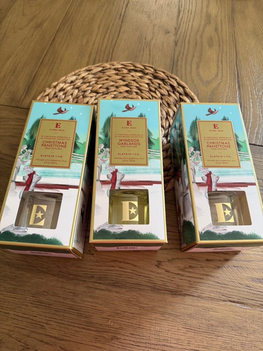 Slatkin & Co Elton John Reed Diffusers set of 3 NWT - Picture 2 of 7